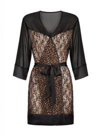 Allunes Sexy Kimono Luipaardprint - Curvy-Obsessive - PleasureToys.nl