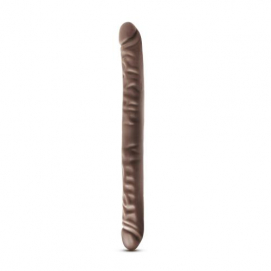 Dr. Skin - Realistische Dubbele Dildo 45 cm - Chocolate - Dr Skin | PleasureToys.nl