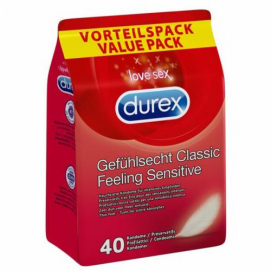 Durex Feeling Sensitive Voordeelpak - 40 Stuks - Durex | PleasureToys.nl