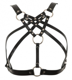 Leren Harnas met Metalen Ringen-Zado - PleasureToys.nl
