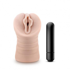 M for Men - Ashley Masturbator Met Bullet Vibrator- Vagina-M-For-Men - PleasureToys.nl