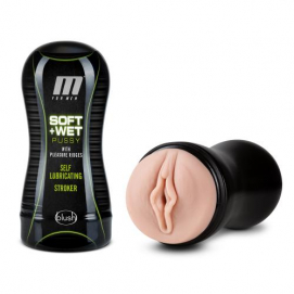 M for Men - Soft and Wet Masturbator Self Lubricating - Ribbels-M-For-Men - PleasureToys.nl
