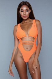 Makayla Monokini - Oranje-Be-Wicked-Swimwear - PleasureToys.nl