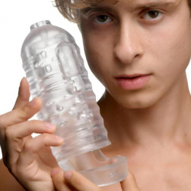 Milker TPE Masturbator met Ball Strap-Lovebotz - PleasureToys.nl