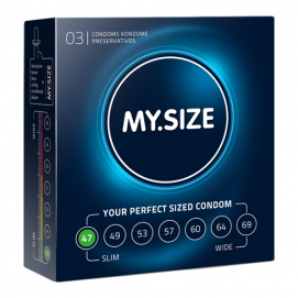 MY.SIZE Pro 47 mm Condooms - 3 stuks-My-Size - PleasureToys.nl