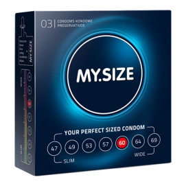 MY.SIZE Pro 60 mm Condooms - 3 stuks-My-Size - PleasureToys.nl