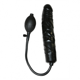 Opblaasbare dildo in het zwart-Trinity-Vibes - PleasureToys.nl
