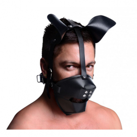 Puppy Play Masker Met Ballgag - Zwart-Master-Series - PleasureToys.nl