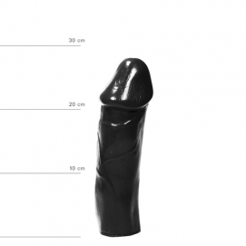 Realistische Dildo - 28 cm - All Black | PleasureToys.nl