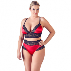 Satijnen Lingerie Set Met Kant-Cottelli-Collection - PleasureToys.nl