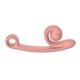 Snail Vibe Curve Duo Vibrator - Peachy Pink-Snail-Vibe - PleasureToys.nl