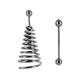 Spiraalvormige tepelklem met balletjes-Master-Series - PleasureToys.nl