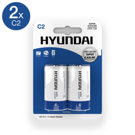 Super Alkaline C-Batterijen - 2 Stuks - Hyundai | PleasureToys.nl
