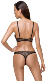 Transparante BH Set - Zwart-Cottelli-Collection - PleasureToys.nl
