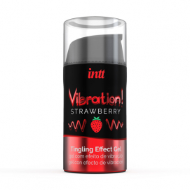 Vibration! Strawberry Tintelende Gel - INTT | PleasureToys.nl